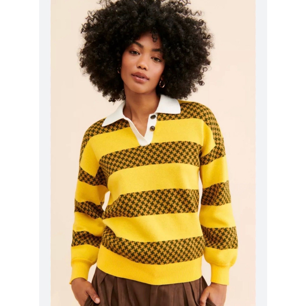 OBEY Charlie Striped Sweater Size Small $98 retail